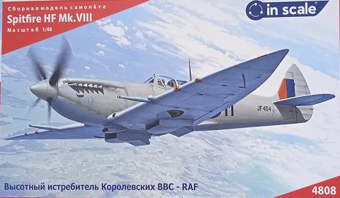 4808 Сборная модель самолета Spitfire HF Mk.VIII/Mk.Ixc - высотный истребитель RAF, 4 варианта InScale