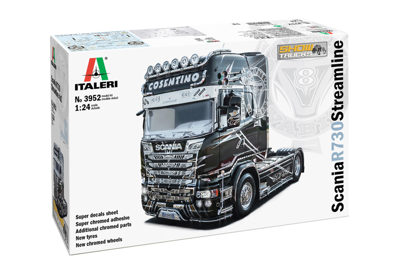 3952ИТ Грузовик SCANIA R730 STREAMLINE  ShowTrucks (10013160/300421/0255806, ИТАЛИЯ ) Italeri