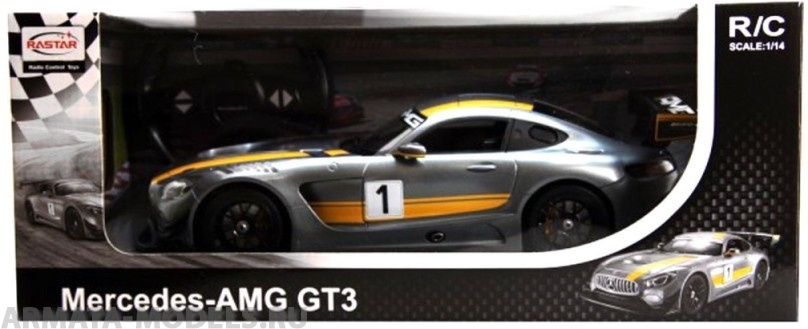 74100 Машина р/у 1:14 Mercedes AMG GT3 Rastar