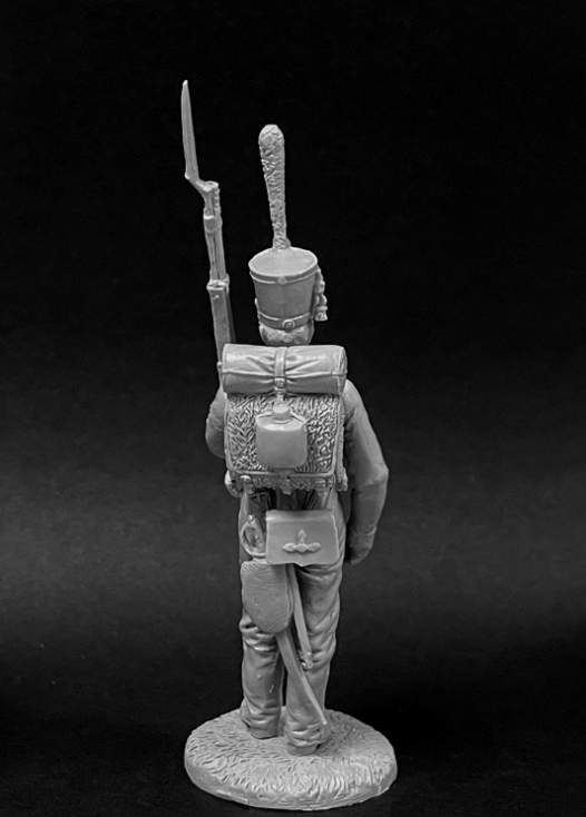 CHM-54250(M). Рядовой гренадерских полков и рот (2 варианта головы, 2 варианта рук), Россия 1834-43 гг. 54 мм. Материал - белый металл. Chronos Miniatures