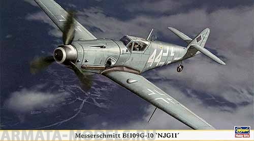 09771 Самолет Bf-109G-10 NJG11 Hasegawa