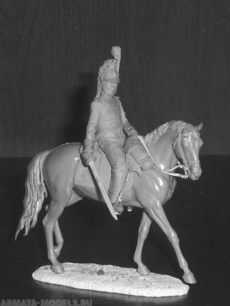 CHM-54320(M). Сержант шеволежерских полков, Вюртемберг 1811-12 гг. Материал - белый металл. Chronos Miniatures