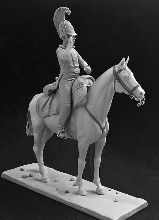 CHM-54157. Обер-офицер Лейб-Гвардии Драгунского полка, Россия 1812-14 гг. 54 мм. Материал - смола. Chronos Miniatures