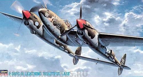 09103 Самолет  P-38F/G/H Lighting Hasegawa