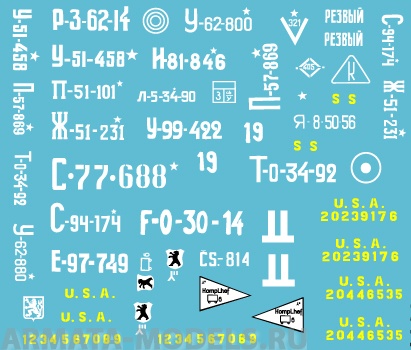 72016CD Декаль Willys MB - Red Army 1/72