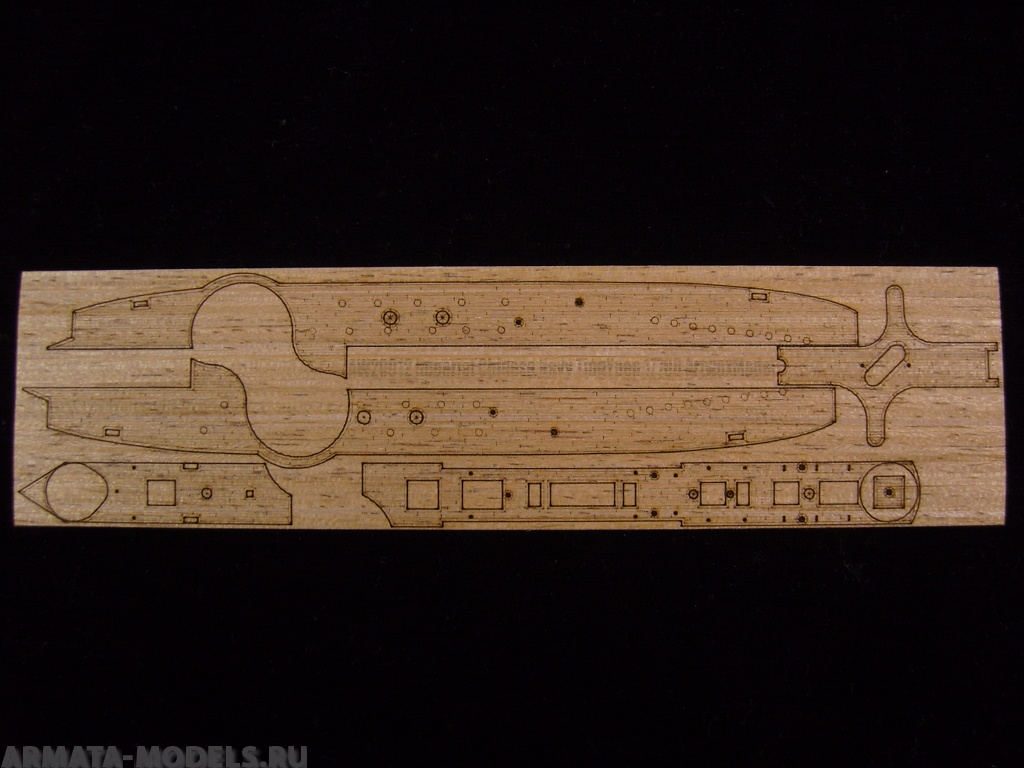 AW20012 Деревянная палуба для Imperial Chinese Navy 'TingYuen'