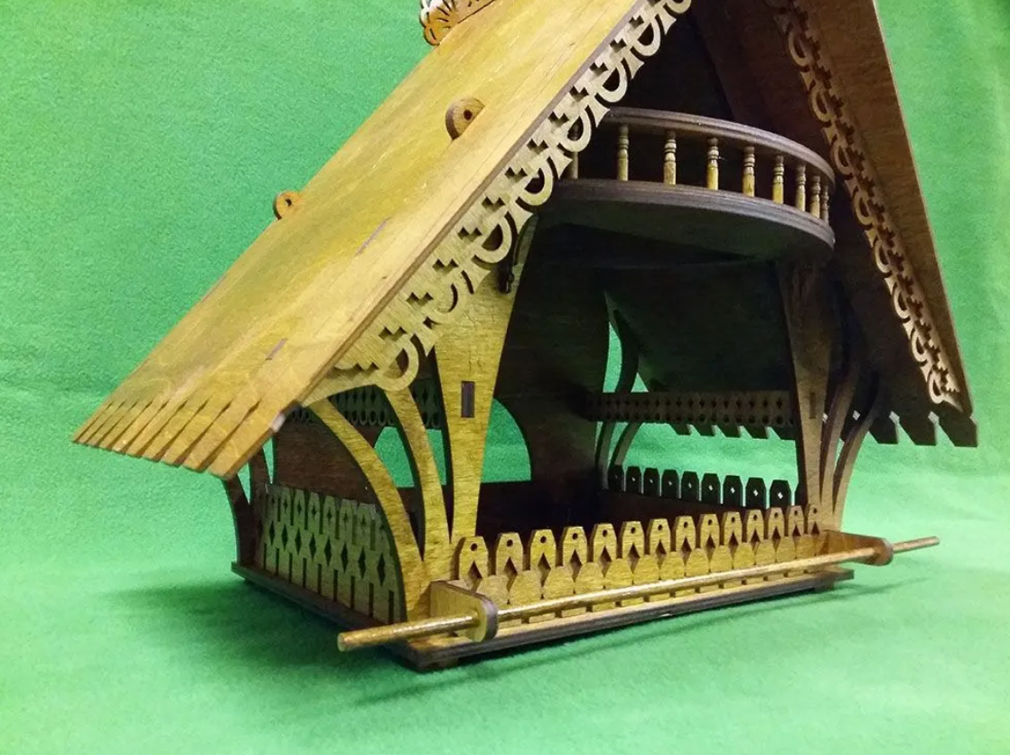 5047 кормушка для птиц (набор деталей для сборки) СВ Модель