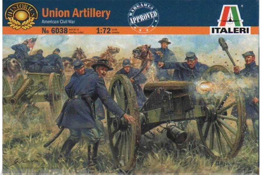 6038ИТ Солдатики Union Artillery (American Civil War) Italeri