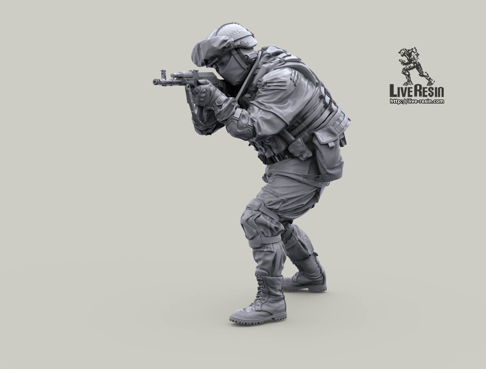 LRM35083 Современный солдат Российской Армии - стрелок - 28 Live Resin
