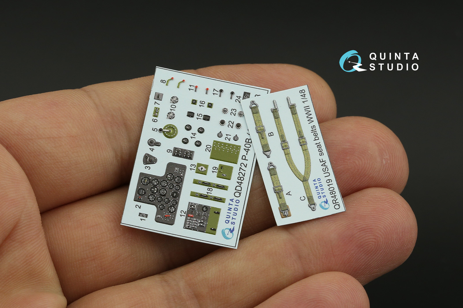 QD48272 3D Декаль интерьера кабины P-40B (Airfix)