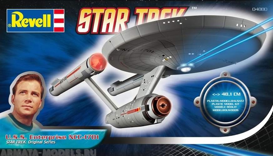04880 Звездолет Энтерпрайз NCC-1701 (Капитан Джемс Т.Кирк), Звездный Путь Revell
