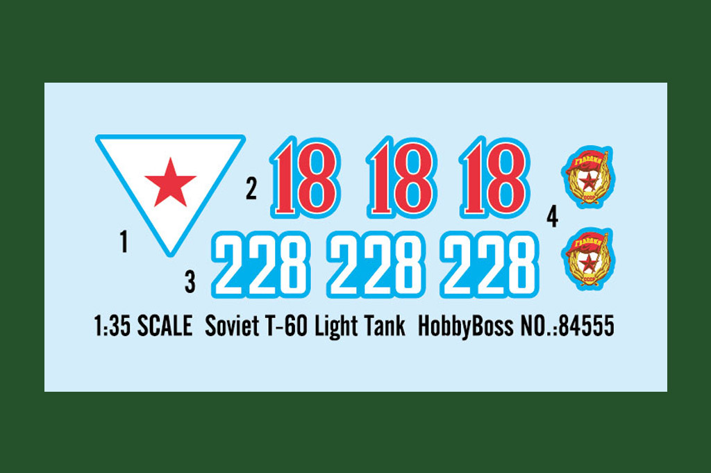 84555  Танк Soviet T-60 Light Tank Hobby Boss