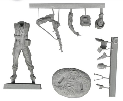 FL35049 US 25th Infantry Division Standing with M-60 First Legion