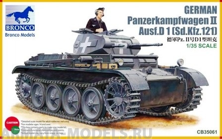 CB35061  Танк PanzerKampfwagen II Ausf.D1 Bronco Models