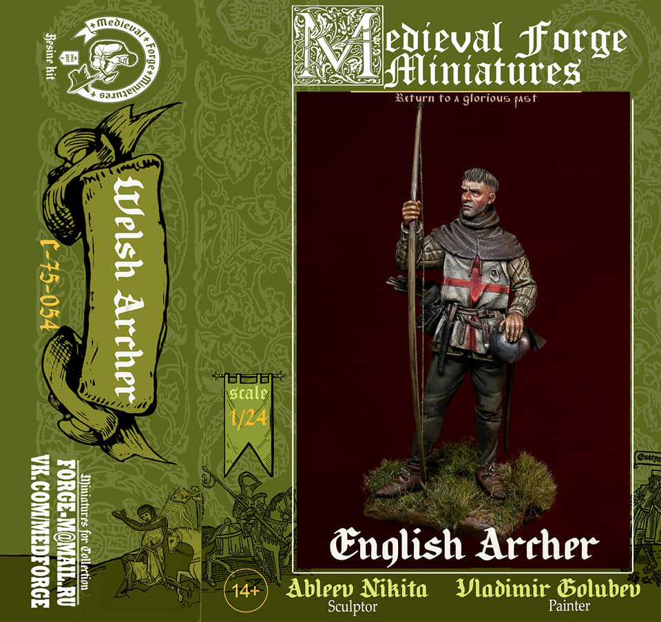 C-75-054 Фигура Welsh archer Medieval Forge Miniatures