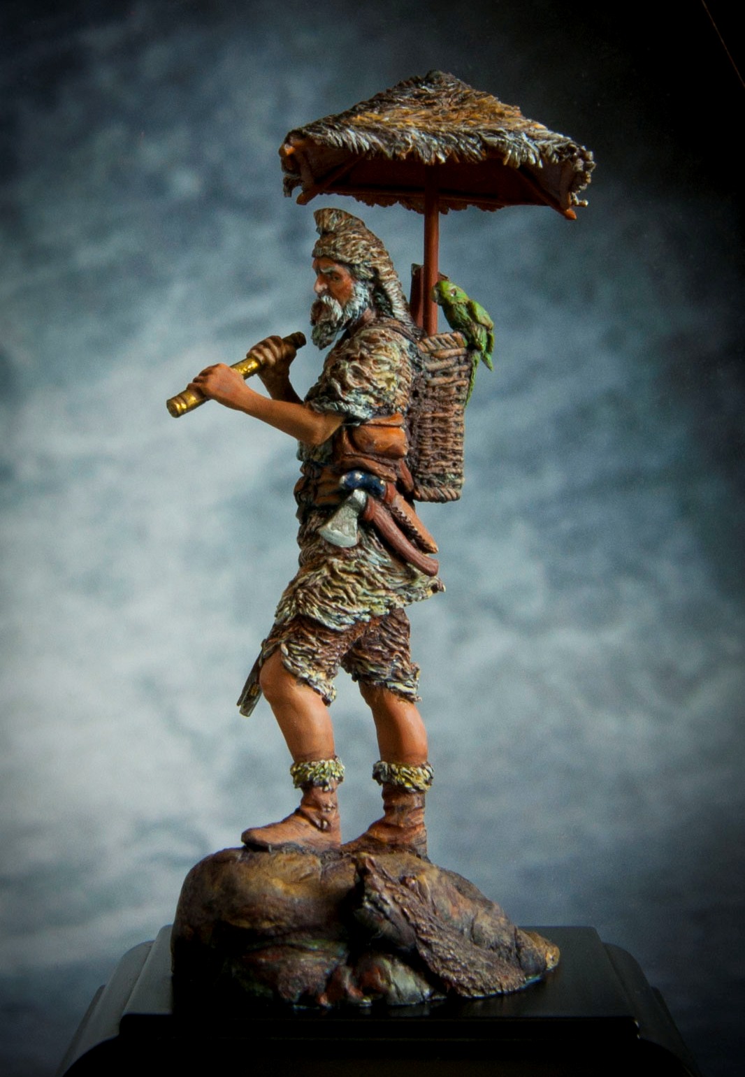 CHM-54081(M). Робинзон Крузо: В надежде на спасение, 1659-87 гг. 54 мм. Материал - белый металл. Chronos Miniatures