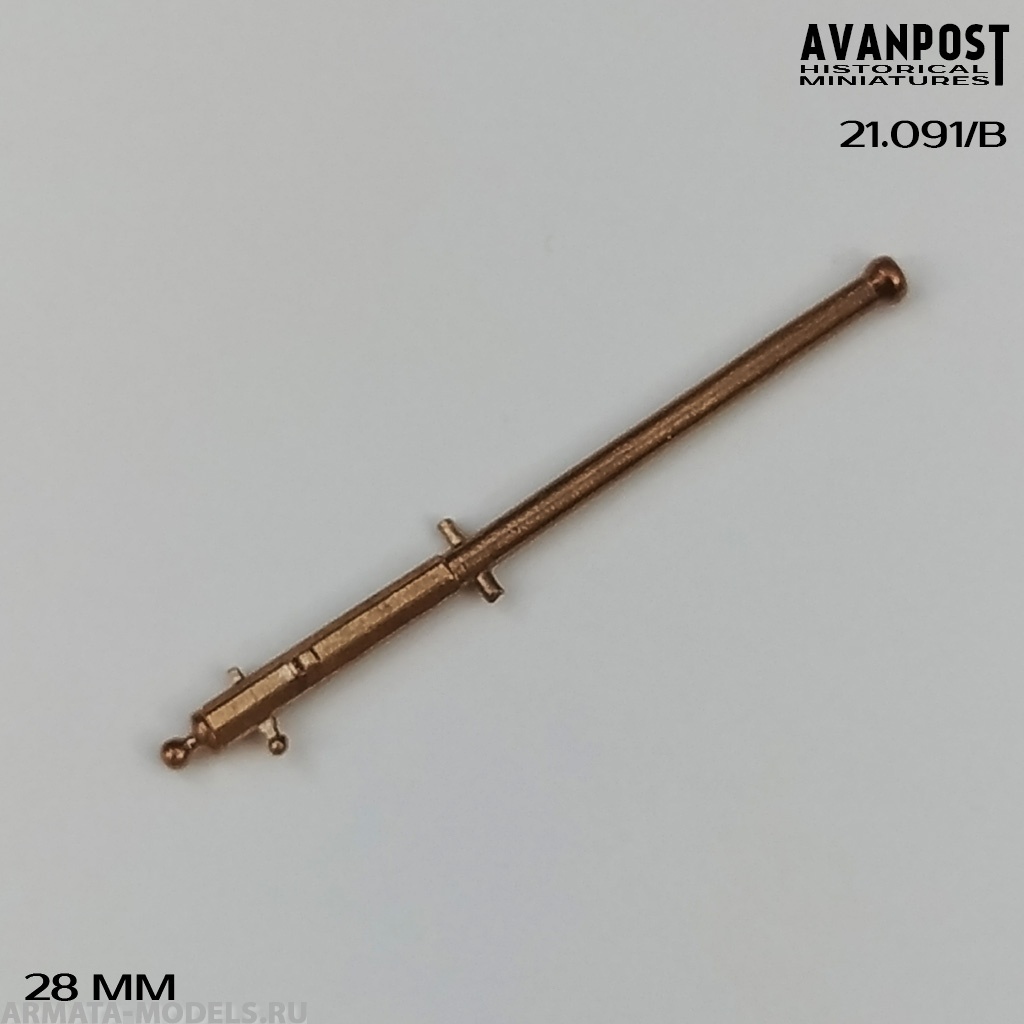 21.091/BАП Бронзовый ствол для лёгкого казнозарядного орудия на вертлюжном станке Аванпост