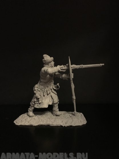 150ТБ Пеший стрелец стреляющий стоя с бердыша Три Богатыря