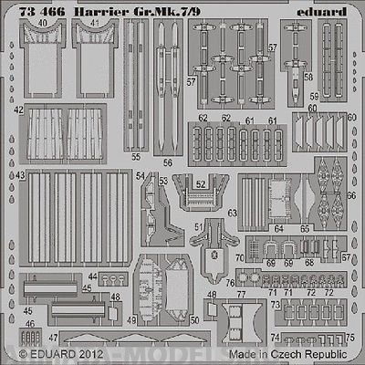 73466 Фототравление Harrier Gr.Mk.7/9 S.A.  For Airfix  kit