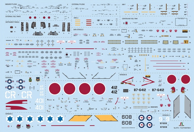 2770ИТ  Истребитель F-4E PHANTOM II Italeri