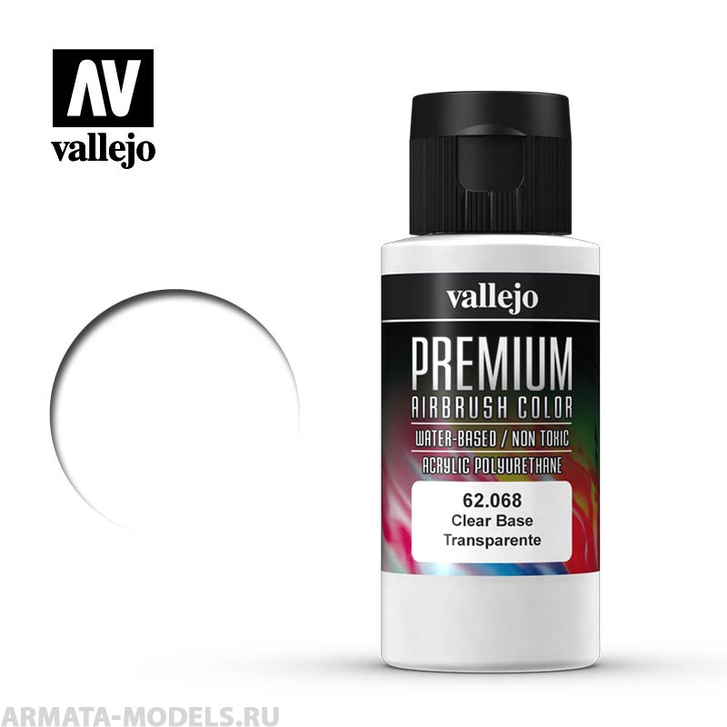 V-62068 Прозрачное связующее красок  Vallejo Premium 60мл