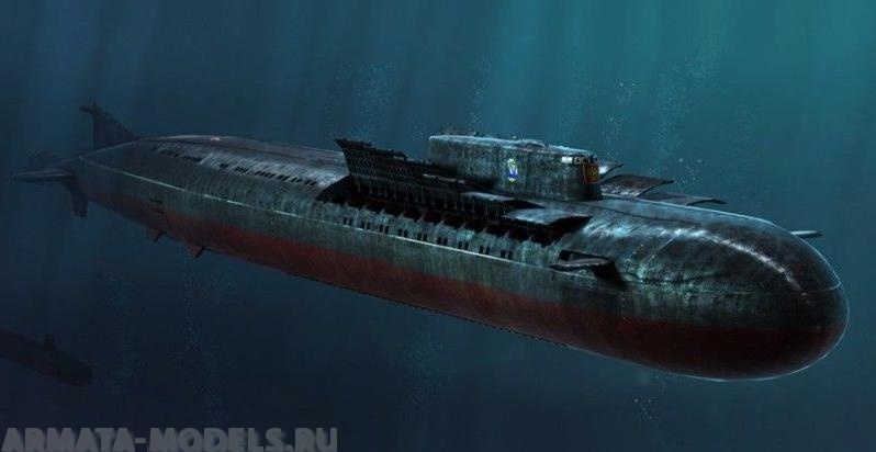 83521 Подлодка Russian Navy SSGN Oscar II Class Kursk Cruise Missile Submarine Hobby Boss