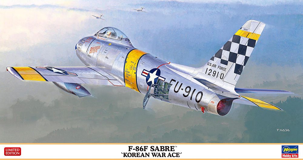 07532-Истребитель ВВС США F-86F SABRE (Ас Корейской войны) (Limited Edition) Hasegawa
