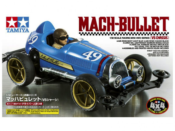 18091 сборная машинка JR Mach-Bullet (шасси VS) с электромотором Tamiya