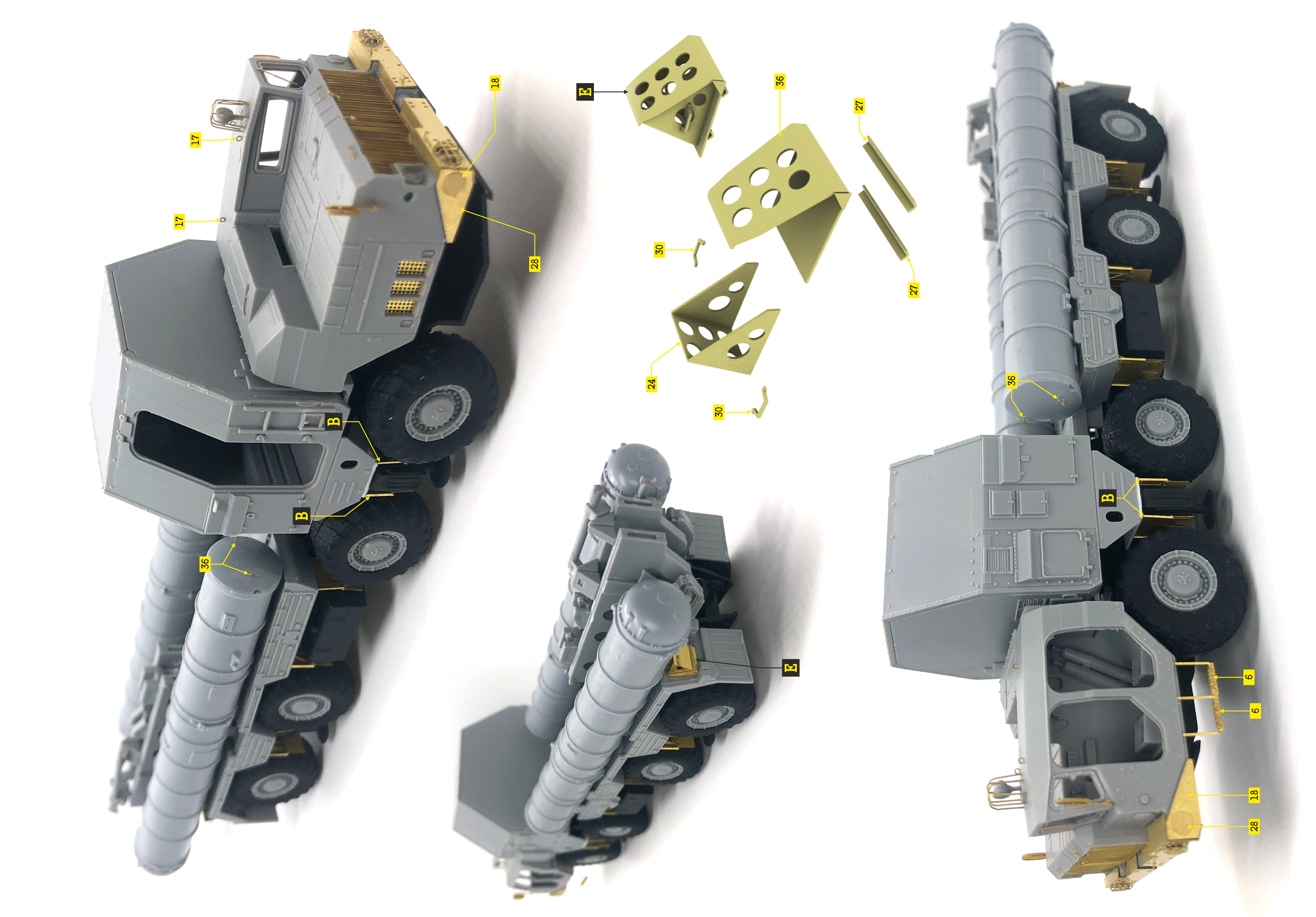 f72182 1:72 Набор деталировки С-300/400 (ФТД, Modelcollect)