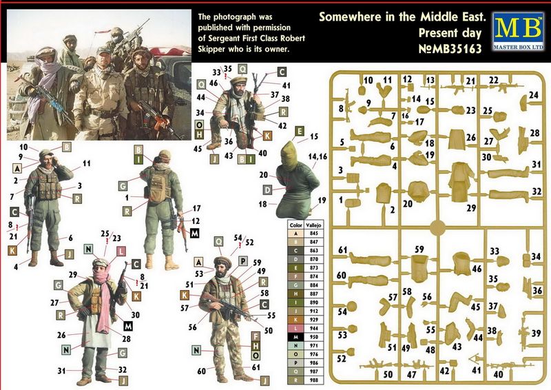 MB35163 Где-то на Востоке. Наше время, фигуры Master Box (MB)