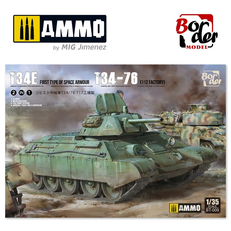 BT009 Советский средний танк Limited Edition T-34E & T-34/76 (Factory 112) - 2 BORDER MODELS
