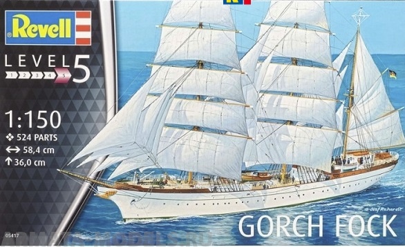 05417 Трёхмачтовый барк «Горх Фок» Revell