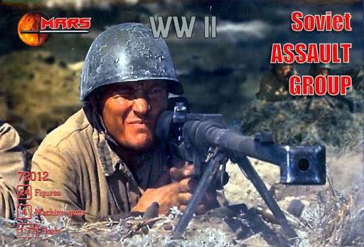 72012MR Фигуры Soviet ASSAULT Group 1/72 Mars Mars