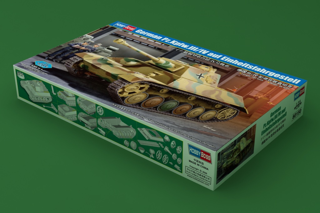 80150 Танк German Pz.Kpfw.III/IV auf Einheitsfahrgestell Hobby Boss