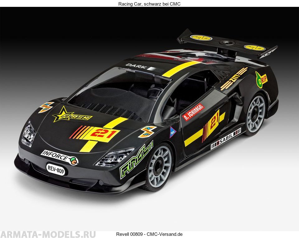 00809 Набор для детей Гоночный автомобиль, черный Revell