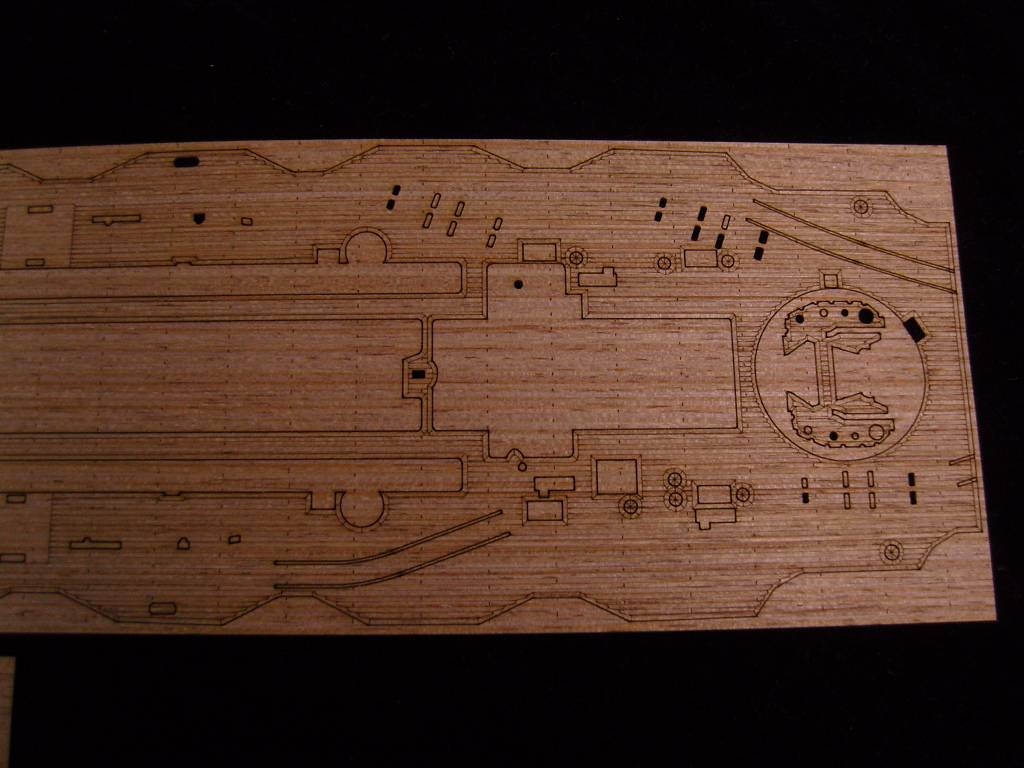 AW10046 Деревянная палуба для IJN KIRISHIMA 1942