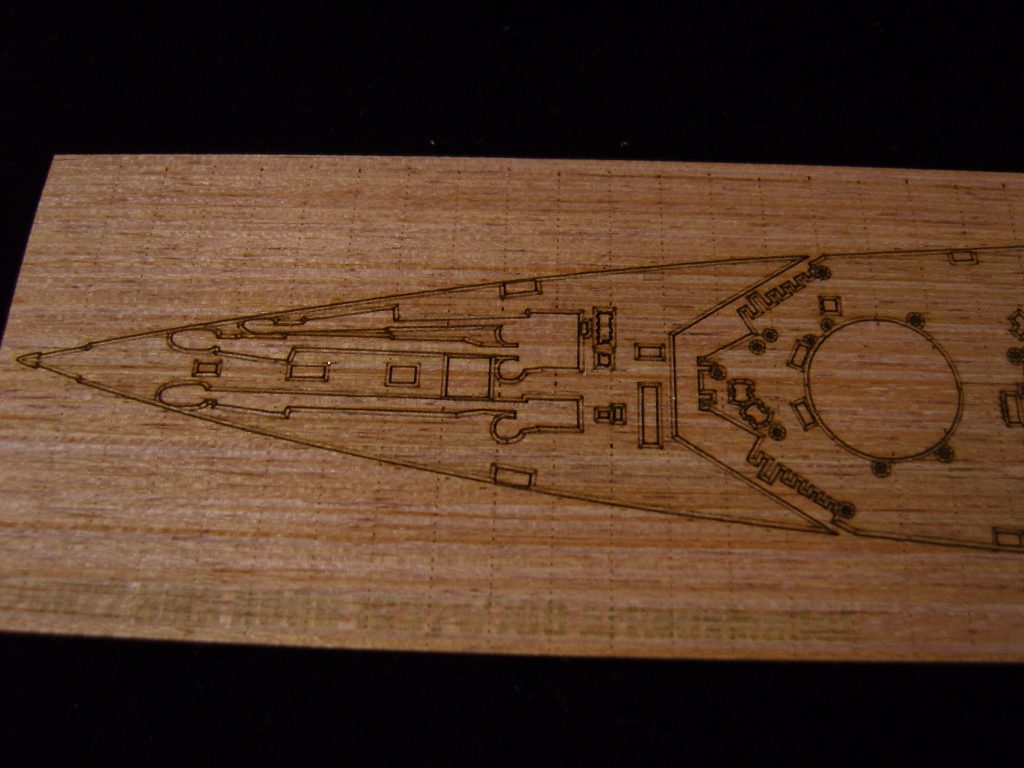 AW20022 Деревянная палуба для HMS HOOD 1931