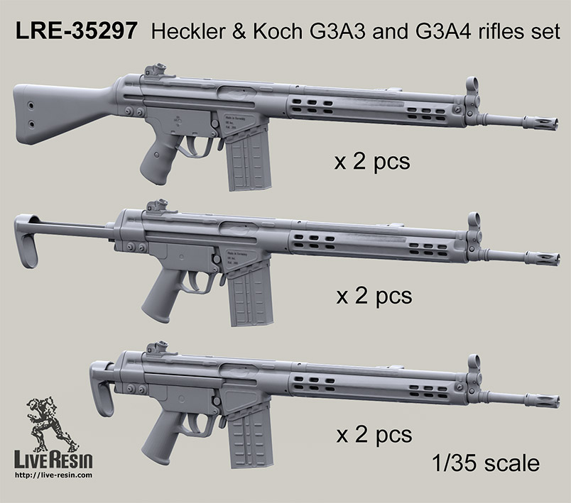 LRE35297 Набор винтовок Хеклер Кох G3A3 and G3A4