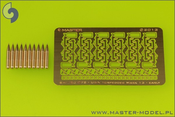 SM-350-072 Воздушно-десантные торпеды USN Mark 13 (22,4 дюйма) с тележками - ранний тип (10 шт.)