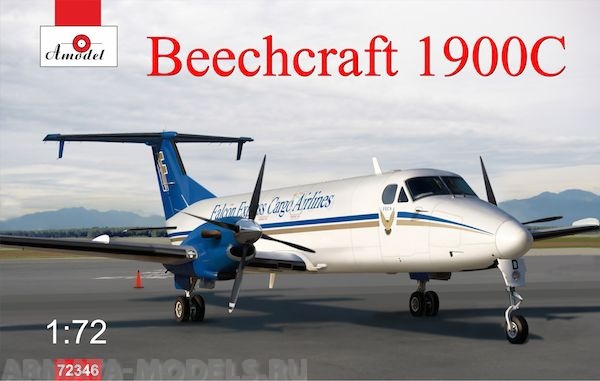 АМ72346 Самолет Beechcraft 1900С Falcon Express Amodel