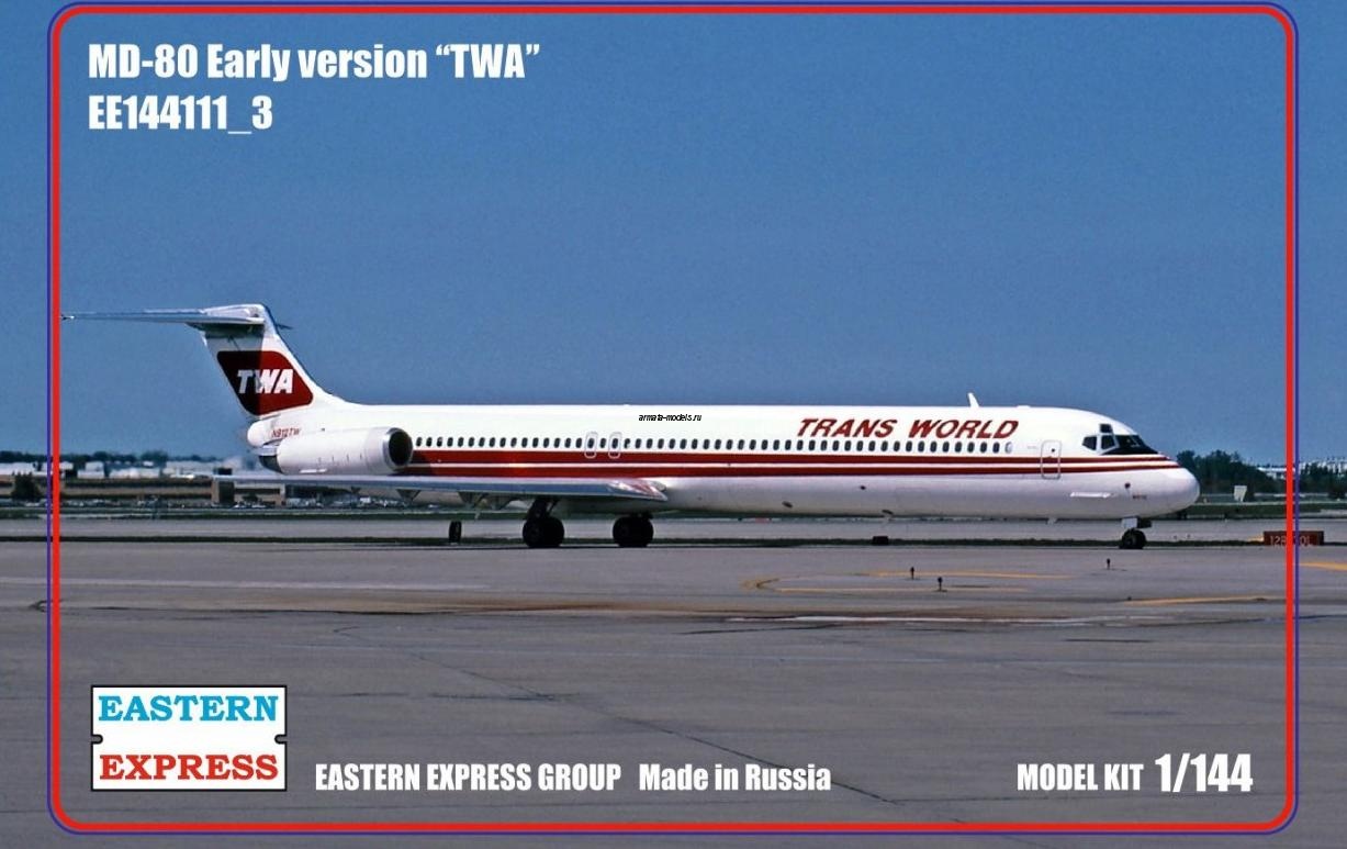 ЕЕ144111_3  Авиалайнер MD-80 ранний TWA (Limited Edision)