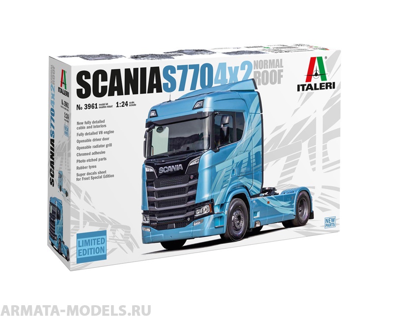 3961ИТ SCANIA 770 4x2 NORMAL ROOF Italeri
