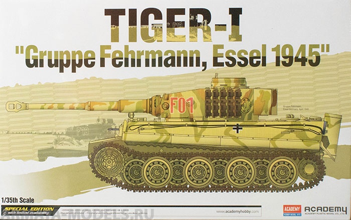13299 Танк TIGER-I Gruppe Fehrmann, Essel 1945 Academy