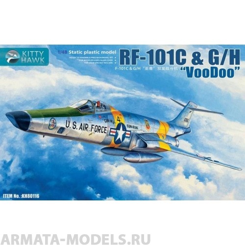 KH80116 Самолет-разведчик RF-101C/G/H Voodoo Kitty Hawk