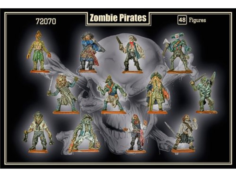 72070MR Фигуры Zombie Pirates part 1 1/72 Mars