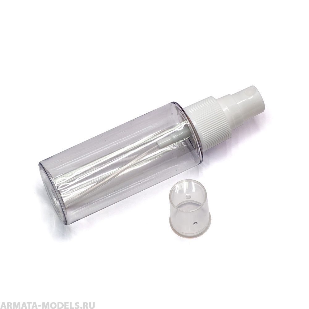 Ф20015IRP Бутылочка с распылителем прозрачная пластиковая, 50мл