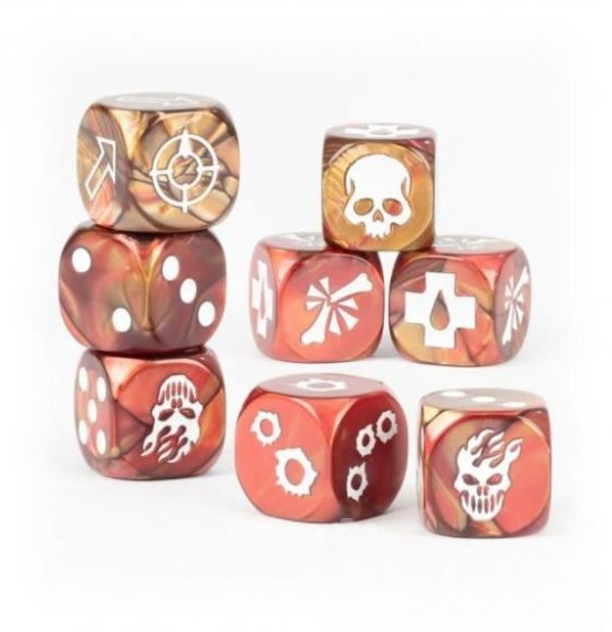 300-24GW Набор кубиков Некромунда. Дом Веры (House of Faith Dice Set)