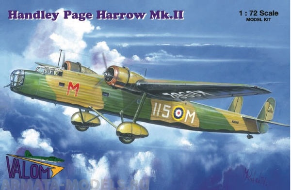 72057 Самолет Handley Page Harrow Mk.II (Valom) 1/72 Valom