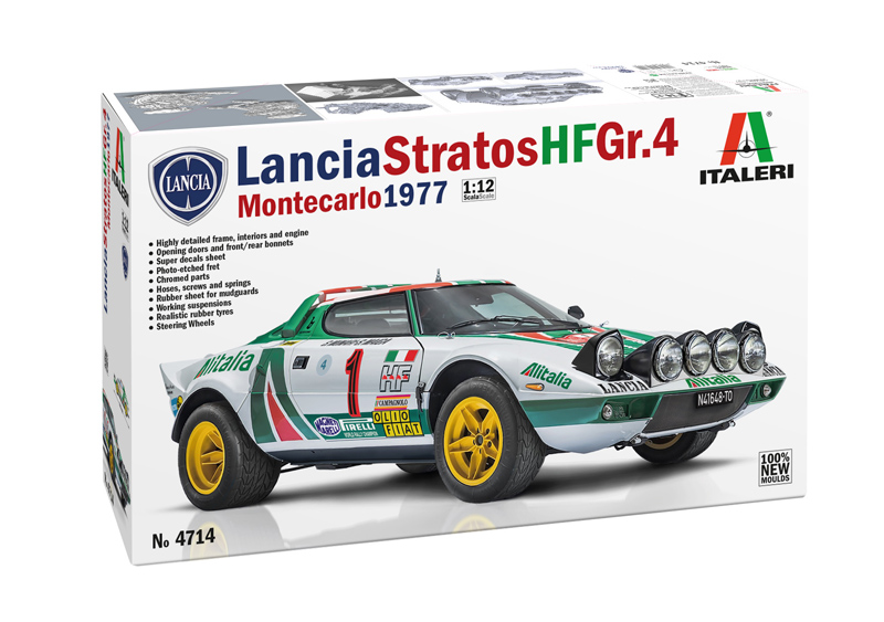 4714ИТ Автомобиль Lancia stratos HF Gr.4 Монте-Карло 1977 г. Italeri