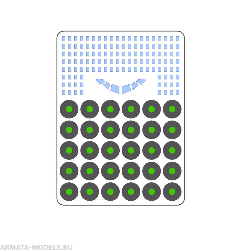 AM144103 Маска окрасочная для Ил-86 Звезда